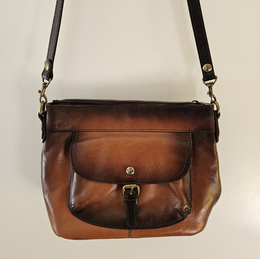 Patricia Nash Brown Leather Crossbody Bag - Picture 2 of 11
